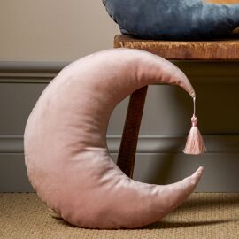Bambino Velvet Moon Cushion 36cm Blush