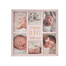 Bambino Wooden Collage Frame "Dream Big" Pink