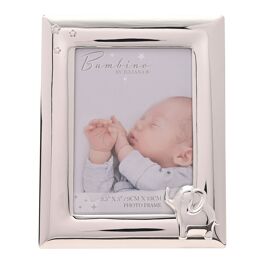 Bambino Silverplated Photo Frame with Elephant 4" x 6"