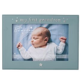 Bambino 'My First Grandson' Photo Frame 6" x 4"