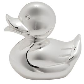 Bambino Silver Plated Money Box - Duck