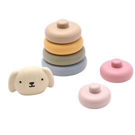 Bambino Silicone Dog Ring Stacker - Multicolour