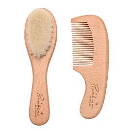 Bambino Wooden Brush & Comb Set