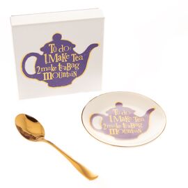 Brightside Tea Bag Tray with Spoon