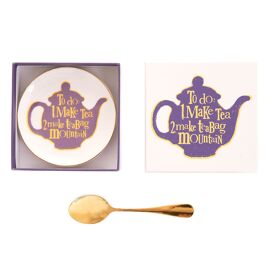 Brightside Tea Bag Tray with Spoon