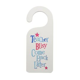 Brightside Door Hanger - Teacher Busy