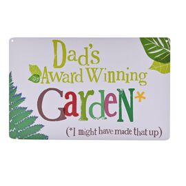 Brightside Plaque - Dad's Award Winning Garden