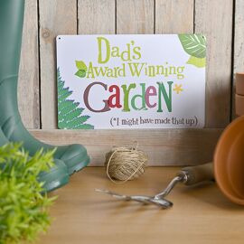 Brightside Plaque - Dad's Award Winning Garden