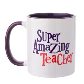 Brightside Purple Inside Mug 11oz - Super Amazing Teacher