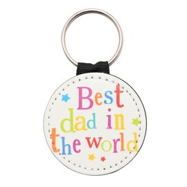 Brightside PU Keyring - Best Dad in the World