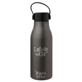Brightside Aluminium Sports Bottle 680ml - Contains Water Not Beer