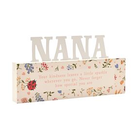 **MULTI 3** Buttercup & Bloom Letter Plaque - Nana