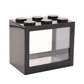 Bank Blox Personalisable Money Box with Full Alphabet Sticker Sheet - Black