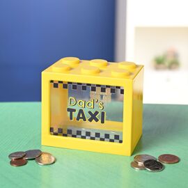 Bank Blox Yellow Money Box - Dad's Taxi