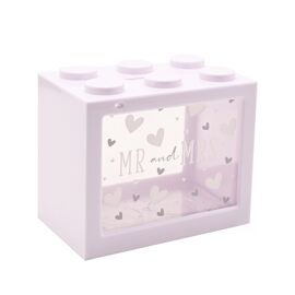 Bank Blox White Money Box - Mr & Mrs