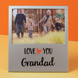 Cheerfull Aluminium Frame 6" x 4" - Love You Grandad