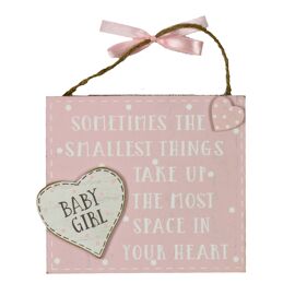 **MULTI 3** 'Petit Cheri' Plaque 'The Littlest Things' Pink