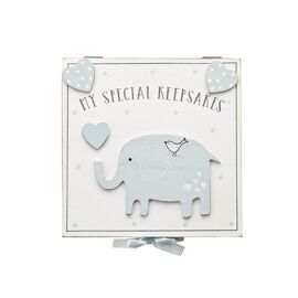 'Petit Cheri' My Special Keepsake Box 16cm x 16cm - Blue