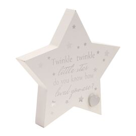 Twinkle Twinkle Star Mantel Plaque