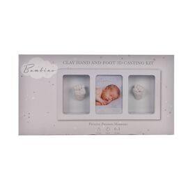 Bambino White Triple Photo Frame & Casting Kit