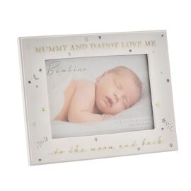 Bambino Mummy & Daddy Love Me To The Moon & Back 6" x 4"