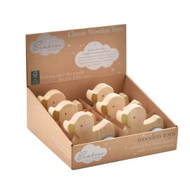 **ASTD MULTI 6** Bambino Toy Wooden Push Duck CDU 3 designs