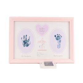 Hello Baby Handprint Frame "Baby Girl" *(36/12)*