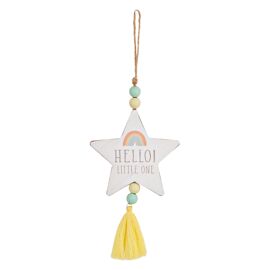**MULTI 3** Petit Cheri Star Plaque "Hello Little One"