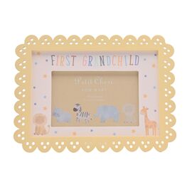 Petit Cheri Scallop Frame 6" x 4" Yellow - First Granchild