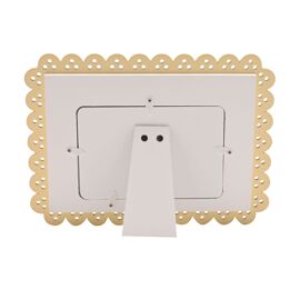 Petit Cheri Scallop Frame 6" x 4" Yellow - First Granchild