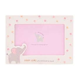 Hello Baby Ceramic Frame - Girl