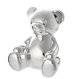 Spardose „Bambino“ aus versilbertem Teddybär