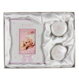 Gift set 2" x 3" Frame/1st Tooth/1st Curl Boxes Pink*(72/48)