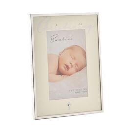 Bambino Silver Plated Photo Frame - Christening 4" x 6"