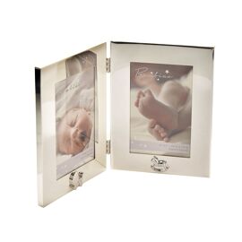 Bambino Silver Plated Double Photo Frame - 4" x 6"