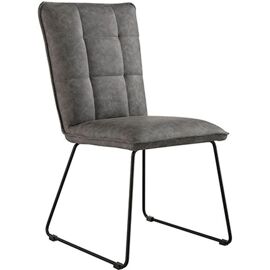 ***MULTI 2*** Panel Back Chairs with Angled Legs - Grey