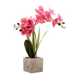 **MULTI 2** Artificial Dusky Pink  Potted Orchid