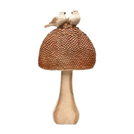 Country Living 2 Birds on a Mushroom Ornament