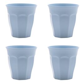 Country Living Set of 4 RPET Cups - 280ml Sky Blue