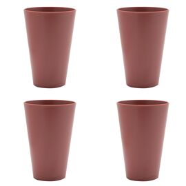 Country Living Set of 4 RPET Cups - 475ml Terracotta