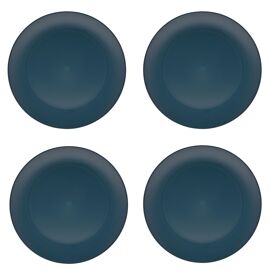 Country Living Set of 4 RPET Dinner Plates - 25cm Navy Blue
