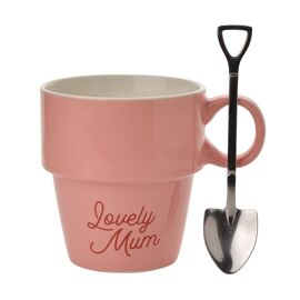 Country Living Gardener's Mug - Pink "Lovely Mum"