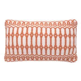 Country Living Gewebtes Terrakotta-Kissen für den Außenbereich – 30 cm x 50 cm
