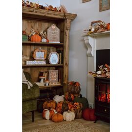 Country Living Pumpkin Doorstop Small  - Orange