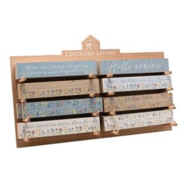 Country Living Wooden Plaque Stand