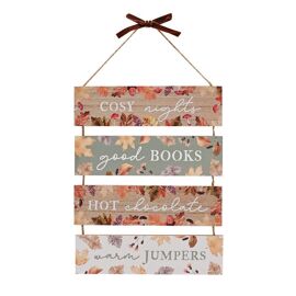 **MULTI 3** Country Living Hanging Plaque  "Cosy Autumn"
