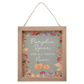 **MULTI 3** Country Living Hanging Plaque - "Pumpkin Spice And All Things Nice"