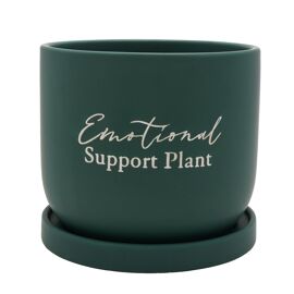 Country Living Ceramic Plant Pot - "Emotional Support Plant"
