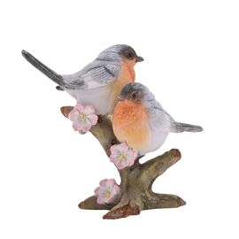 **ASTD MULTI 3** Country Living British Birds On A Branch Resin Figurine