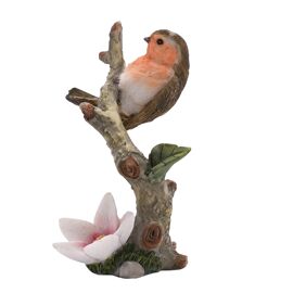 Country Living Robin On A Branch Resin Figurine